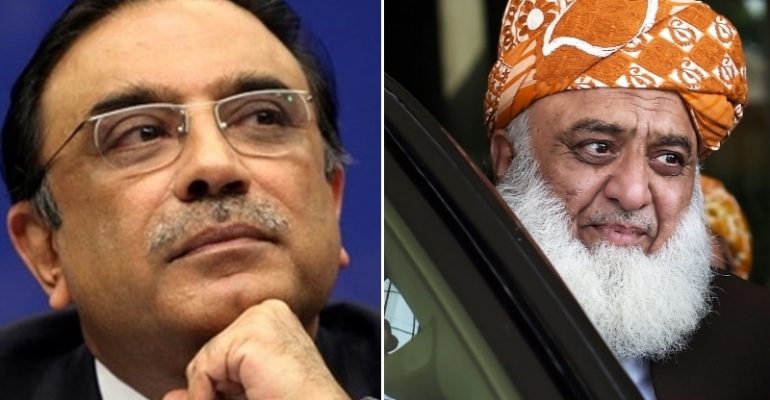Asif Ali Zardari’s telephone call to Maulana Fazlur Rehman: Discuss Senate election and Long March