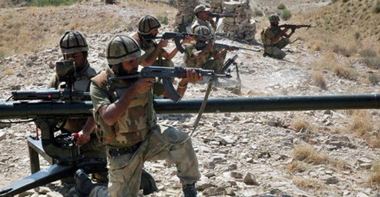 Two terrorists killed while Havildar Shehzad Razaa martyred during an operation in North Waziristan
