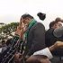 PTI workers throw a shoe on PML-N leader Ahsan Iqbal
