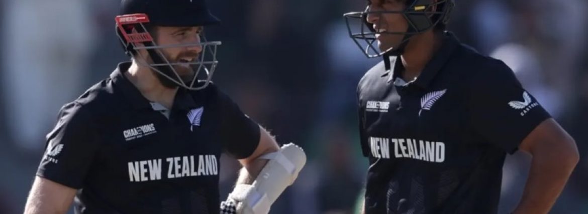 Ravindra and Williamson Centuries Propel New Zealand to Champions Trophy Final Against India