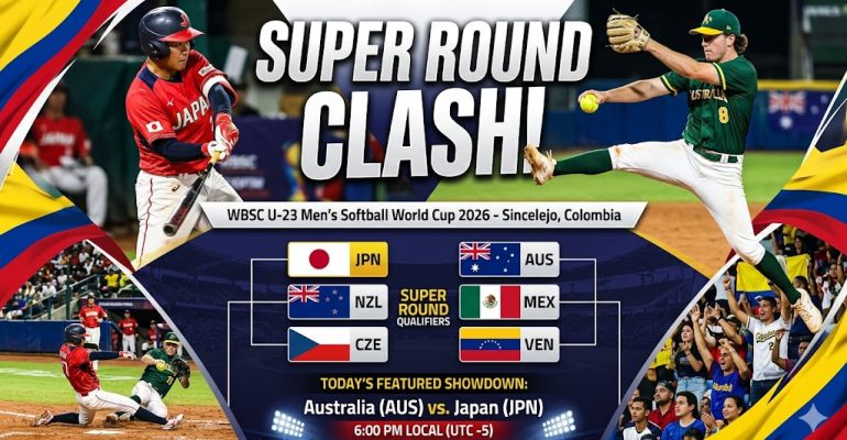 Super Round Schedule Confirmed for the WBSC U-23 Men’s Softball World Cup in Sincelejo