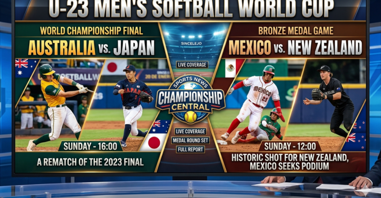 Australia and Japan Set for U-23 Softball World Championship Final; Mexico, New Zealand to Battle for Bronze