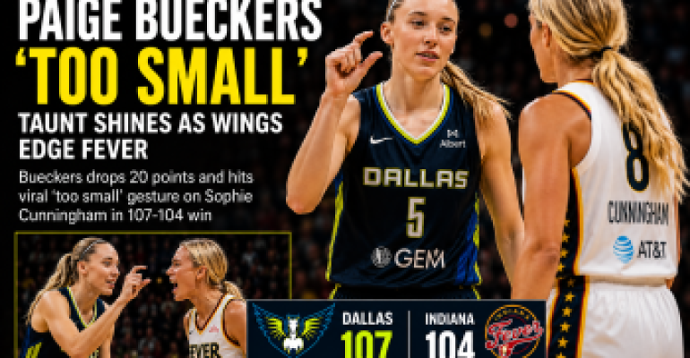 Paige Bueckers Taunts Sophie Cunningham with ‘Too Small’ Gesture in Wings’ Victory Over Fever