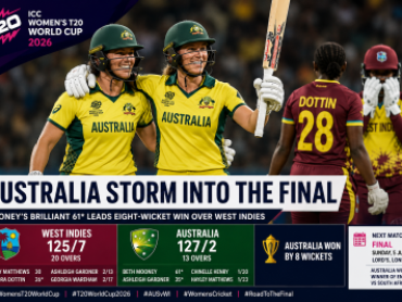 Australia Cruise Past West Indies to Reach ICC Women’s T20 World Cup Final