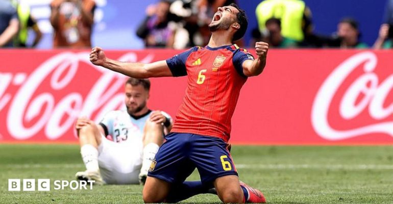 Merino the unlikely hero again – as Spain wait for Lamine Yamal show