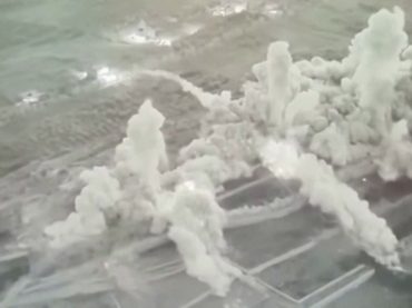 Israel releases video of huge detonations in Lebanon