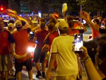 Spain fans erupt as team reaches World Cup final