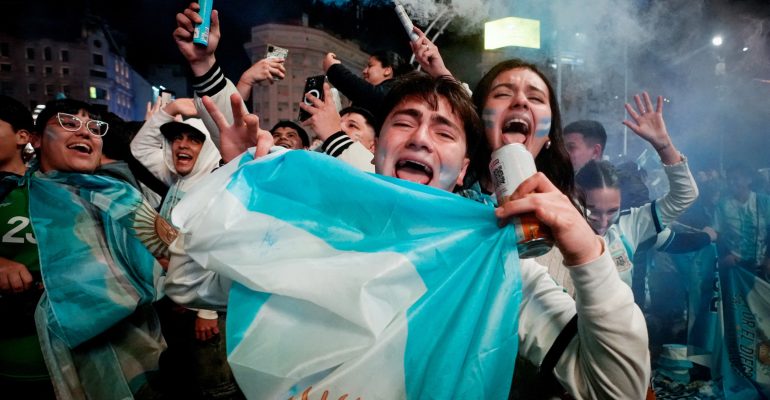 Celebrations erupt in Argentina’s capital after World Cup semifinal win