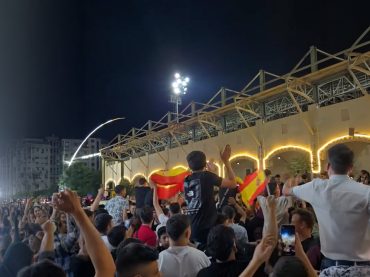 Palestinians celebrate Spain’s World Cup victory