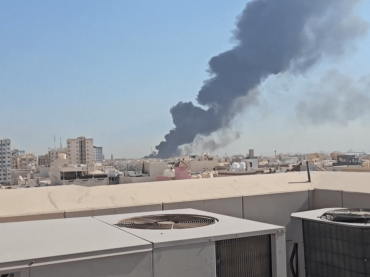 Plumes of smoke rise over Kuwait after repeated Iranian attacks