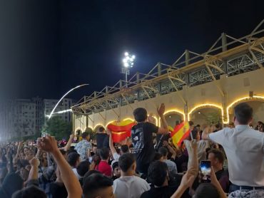Palestinians celebrate Spain’s World Cup victory